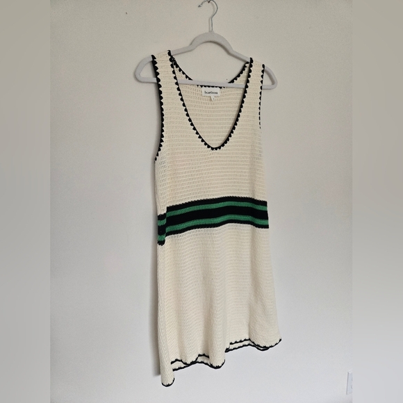 Heartloom Cream Crochet Sleeveless Dress | Size Large - Picture 4 of 5